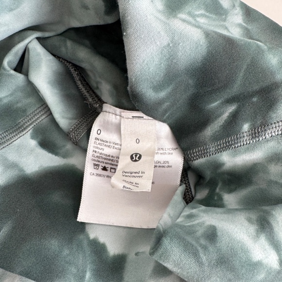 Lululemon Align High Rise 28" inseam tie dye forest green leggings - Picture 5 of 5
